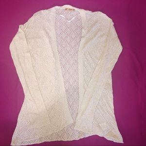 Belldini knit crochet cardigan